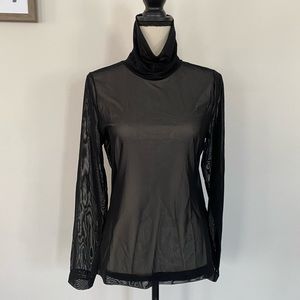 Mesh Turtleneck